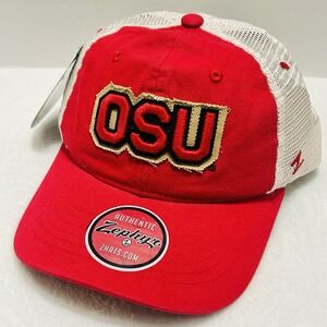 Zephyr Ohio State Buckeyes Traveler Trucker Hat‎ Cap Adjustable Snap Red NCAA